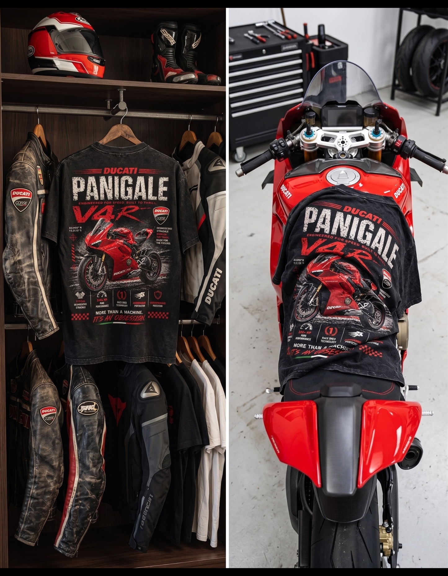Battle Tested — “Panigale” Oversized Tee