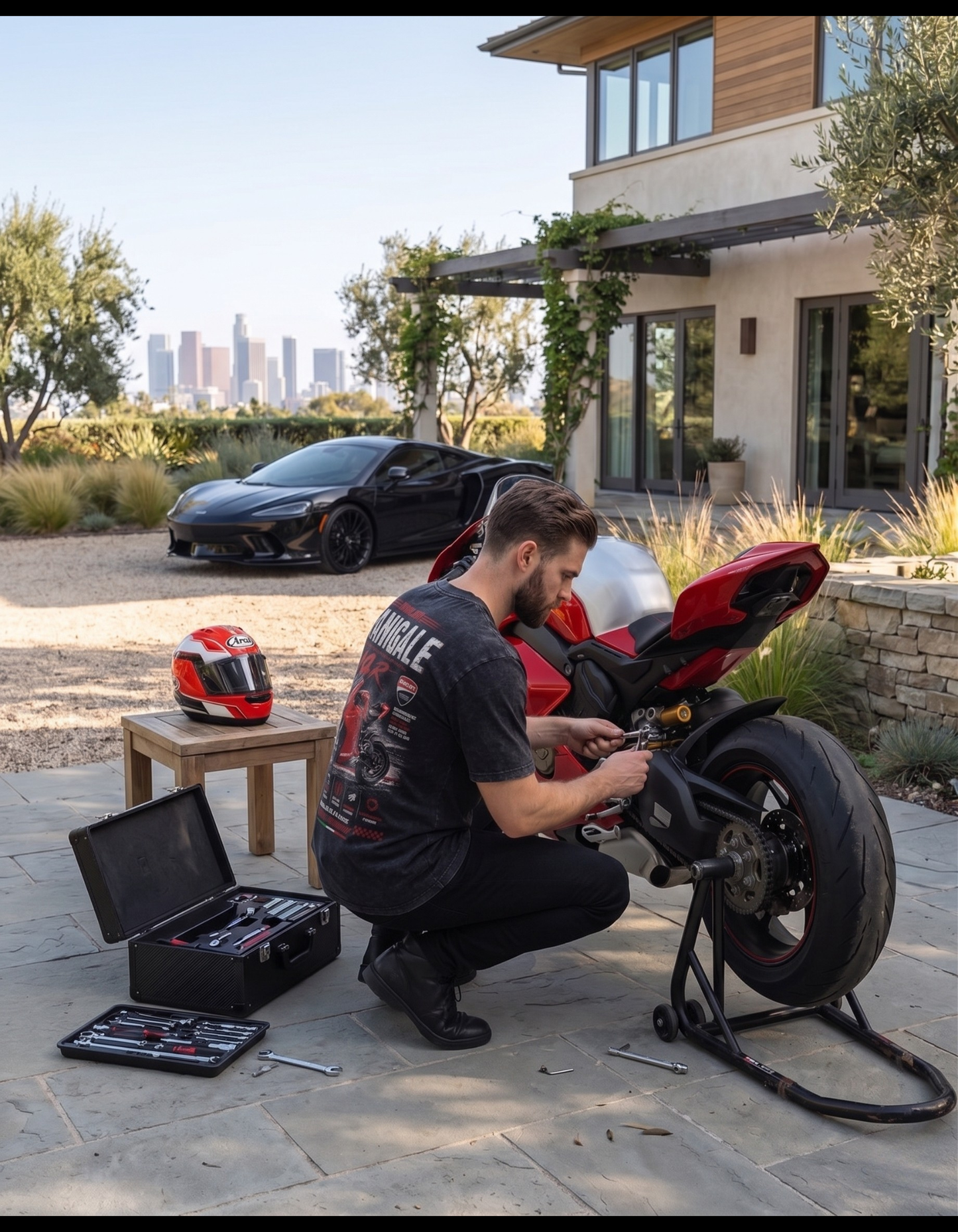Battle Tested — “Panigale” Oversized Tee