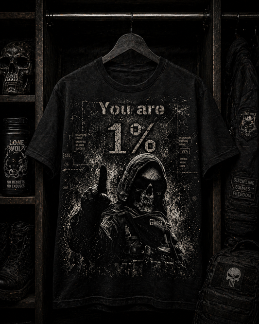 Battle Tested — “1%” Oversized Tee
