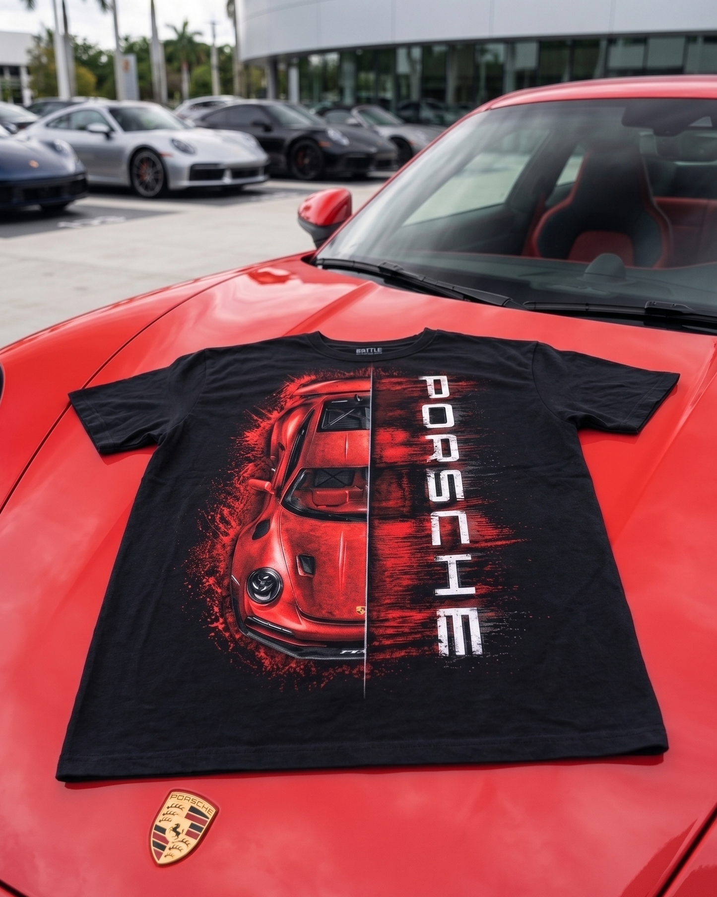 Battle Tested — “Porsche” Oversized Tee